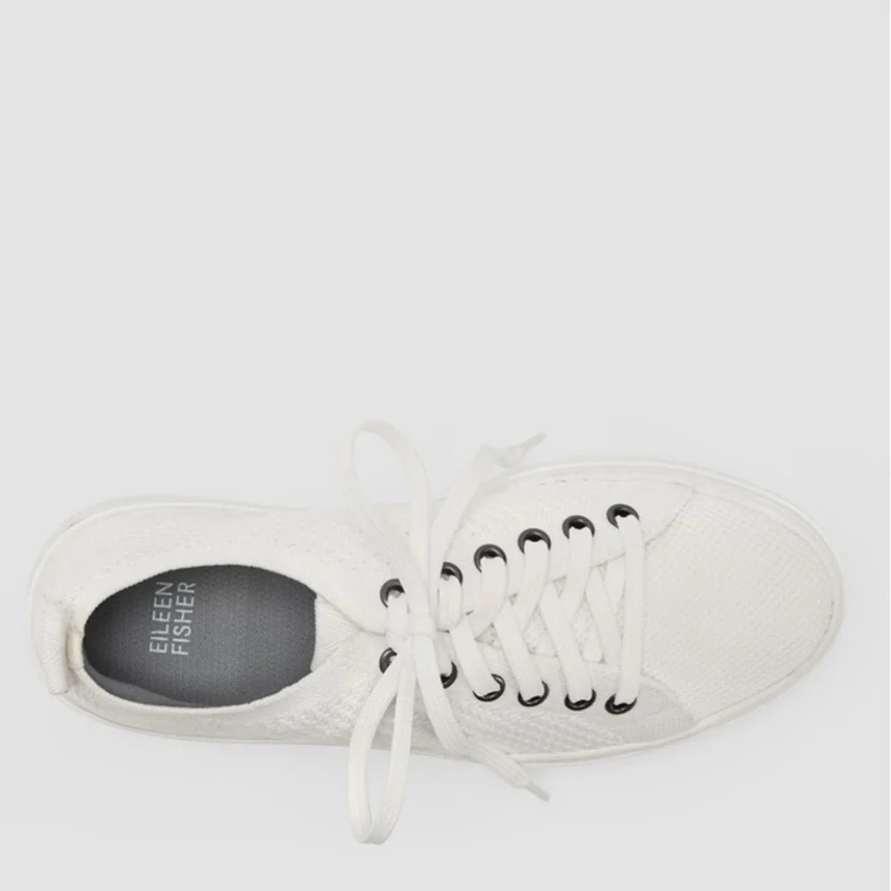 Eileen Fisher White Women's Sneakers - Picture 3 of 10